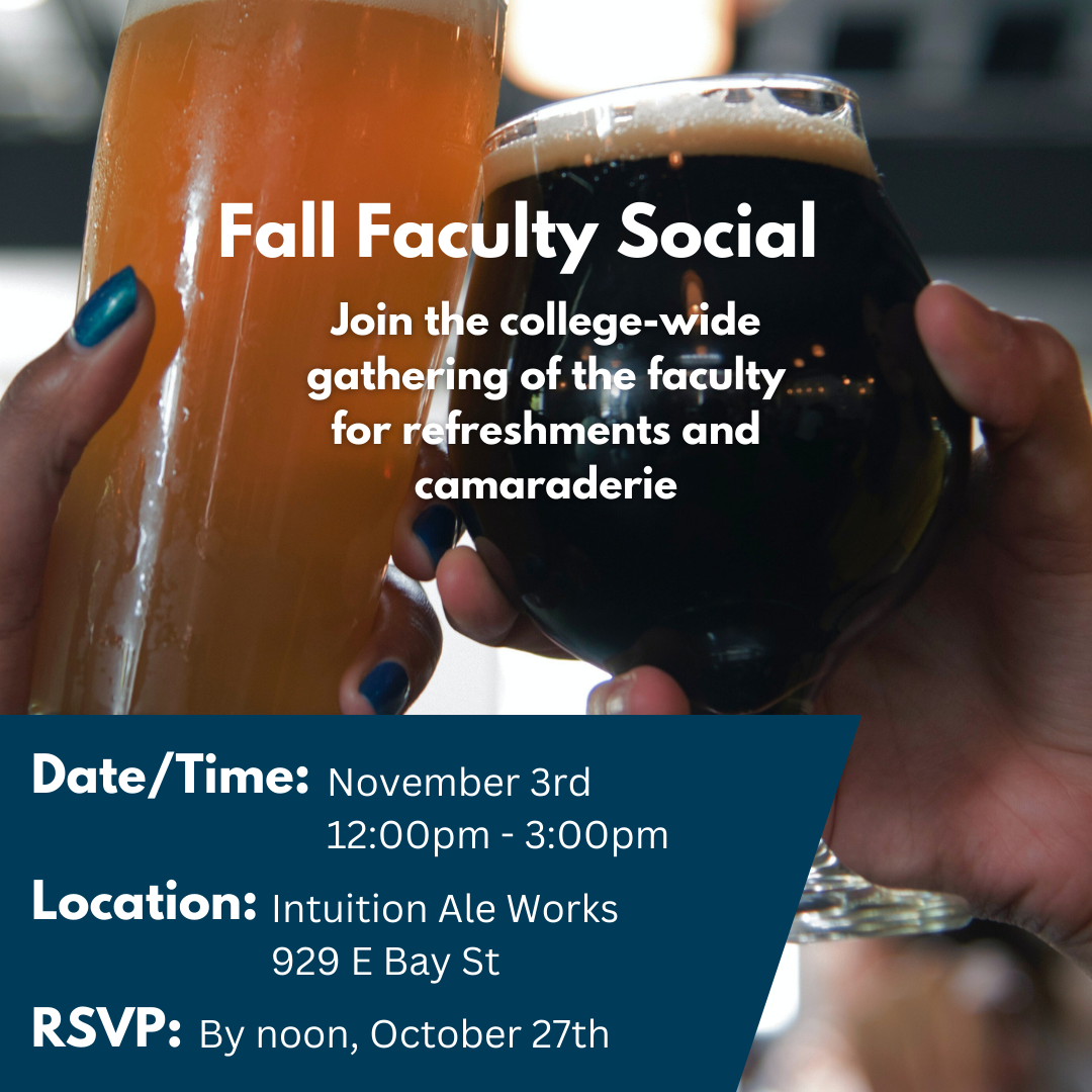 fall faculty social flyer